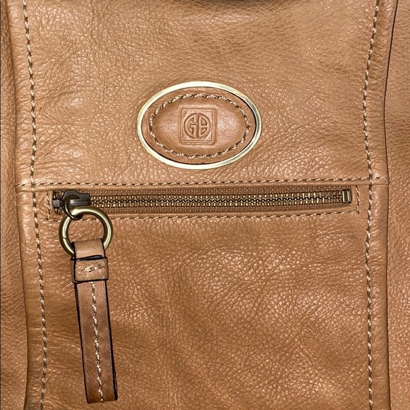 Giani Bernini Tan Genuine Leather tote - Picture 5 of 8